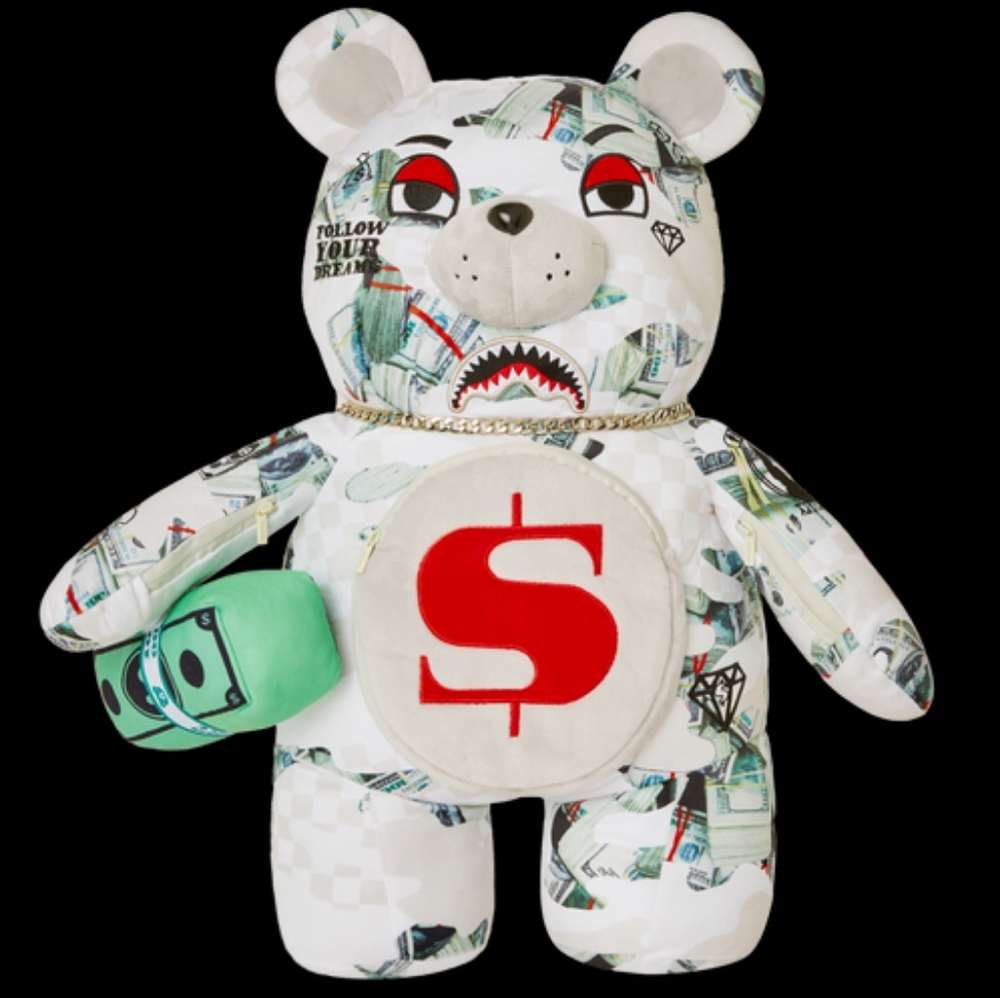 🫥SPRAYGROUND🫥 Ferociou$ Money Bear Teddy Bear Backpack